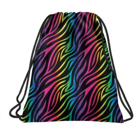 Worek obuwie Backup kolorowa zebra dziewczynka