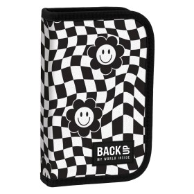 Piórnik szkolny Backup z wyposażeniem kratka dla dziewczynki