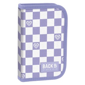 Piórnik szkolny Backup  z wyposażeniem szachownica dla dziewczynki