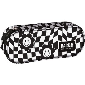 Piórnik szkolny Backup kratka kwiaty dla dziewczynki