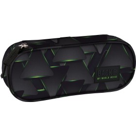 Piórnik szkolny Backup trójkąty czarny dla chłopca