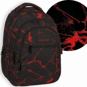 Plecak szkolny ergonomiczny dla chłopca Back Up – czarny z czerwonym