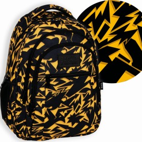 Plecak szkolny ergonomiczny dla chłopca Back Up – czarny z błyskawicami