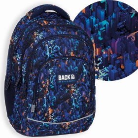 Plecak szkolny ergonomiczny dla chłopca Back Up – nocne światła miasta