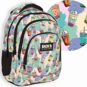 Plecak szkolny dla dziewczynki Back Up bubble tea, beżowy 26 l