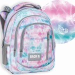 Plecak szkolny dla dziewczynki Back Up ergonomiczny w motyle, różowy