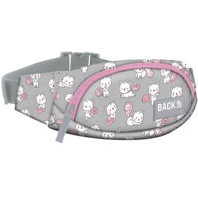 Mała torba na biodra nerka młodzieżowa Backu up kotki popiel
