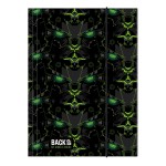 Teczka z gumką Backu up robot zielony