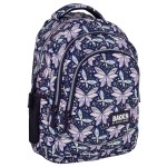 Plecak szkolny dla dziewczynki Back Up 26 l, motyle i wróżki, granatowy