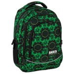 Plecak szkolny dla chłopca Back Up motyw gamingowy, czarno-zielony 26 l