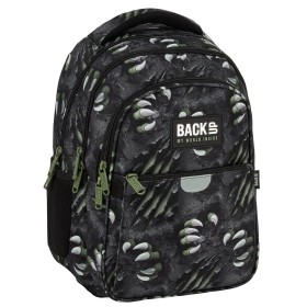 Plecak szkolny dla chłopca Back Up czarny monster z pazurami, 24 l