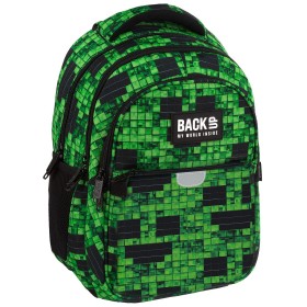 Plecak szkolny dla chłopca Back Up creeper, Minecraft, gamingowy, do pierwszej klasy