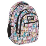 Plecak szkolny dla dziewczynki Back Up fioletowy, motyw manga i anime, 26 l