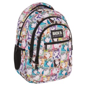 Plecak szkolny dla dziewczynki Back Up fioletowy, motyw manga i anime, 26 l