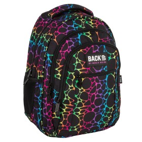 Plecak szkolny dla dziewczynki Back Up  kolorowa tęcza fluo