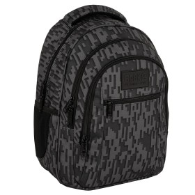 Plecak szkolny dla chłopca Back Up czarny 3D przestrzenny, 26 l