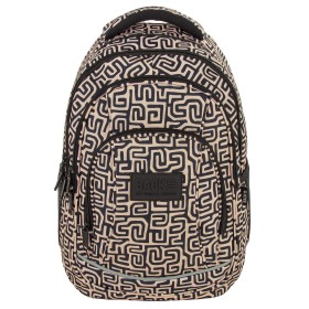 Plecak szkolny dla dziewczynki Back Up beżowy, modny, 26 l