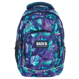 Plecak szkolny dla dziewczynki Back Up błyszczące kryształy, fioletowy 26 l