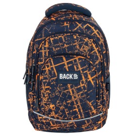 Plecak szkolny dla chłopca Back Up city lights, miasto nocą, czarny, 26 l