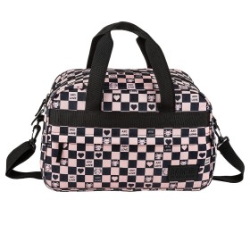 Torba podróżna Back Up 40×20×25 cm, darmowy bagaż podręczny Ryanair/Wizz Air, aksolot na kratce