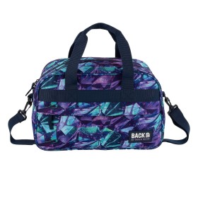 Torba podróżna Back Up 40×20×25 cm, darmowy bagaż podręczny Ryanair/Wizz Air, fioletowe kryształy
