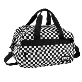 Torba podróżna Back Up – 40×20×25 cm, darmowy bagaż podręczny Ryanair/Wizz Air, szachownica, kratka