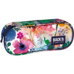 Piórnik szkolny Backup kwiaty różowy