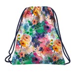 Worek na obuwie wf Backup kwiaty różowy