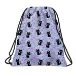 Worek na obuwie wf Backup kotki fiolet