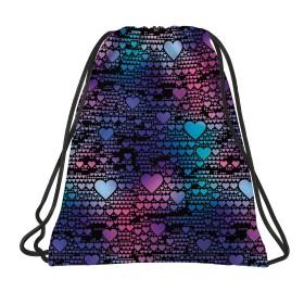 Worek na obuwie wf Backup serca fiolet