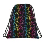 Worek na obuwie wf Backup fluo tęcza