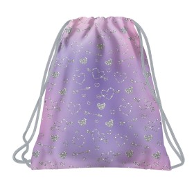 Worek na obuwie wf Backup serca brokatowy do prac plastycznych