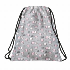 Worek na obuwie wf Backup aksolotl szary