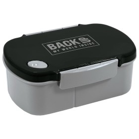 Śniadaniówka Backup podziałka czarny