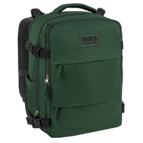 Plecak podróżny kabinowy BACKUP 40x30x20 Ryanair Wizz Air zielony laptop 24L  