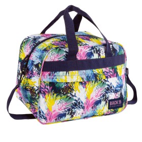 Torba podróżna BACKUP 40x30x20 kabinowa Ryanair Wizz Air kwiatowa wielokolorowa