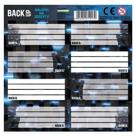 Naklejki na zeszyty BackUP gamingowy