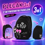 Plecak szkolny dziewczęcy BackUP czarny