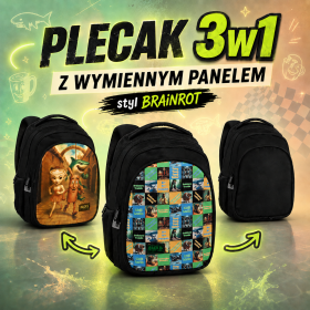 Plecak szkolny dziewczęcy BackUP czarny