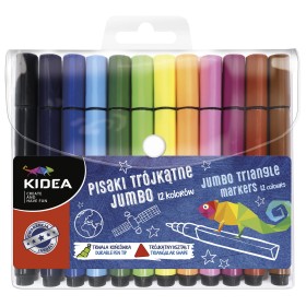 Pisaki trójkątne jumbo 12 szt. Kidea