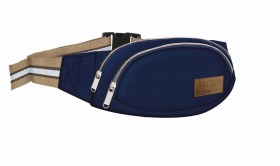 Torba na biodra nerka młodzieżowa canvas granat Backu up