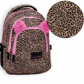 Plecak szkolny dla dziewczynki Back Up panterka z uszami, 26 l