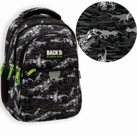 Plecak szkolny dla chłopca Back Up  czarny , szkielety diznozurów 24 l
