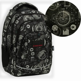 Plecak szkolny dla chłopca Back Up piórnik czarny kokpit 26 l