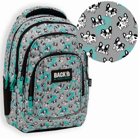 Plecak szkolny dla dziewczynki pies buldog, 26 l