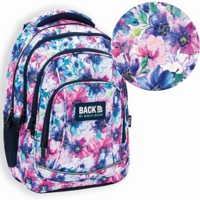 Plecak szkolny dla dziewczynki Back Up duże kwiaty, 26 l