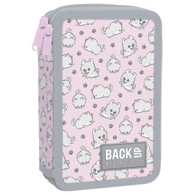 Piórnik szkolny  podwójny z wyposażeniem boo piesek