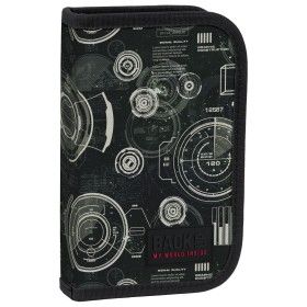 Piórnik szkolny  z wyposażeniem  Backu up  radar