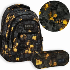 Zestaw szkolny dla chłopca 2w1 Back Up – plecak + piórnik motyw gaimingowy, robot mecha, 26 l